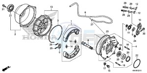 TRX500FE2E TRX500FE2 Europe Direct - (ED) drawing REAR BRAKE PANEL