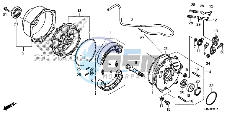 REAR BRAKE PANEL