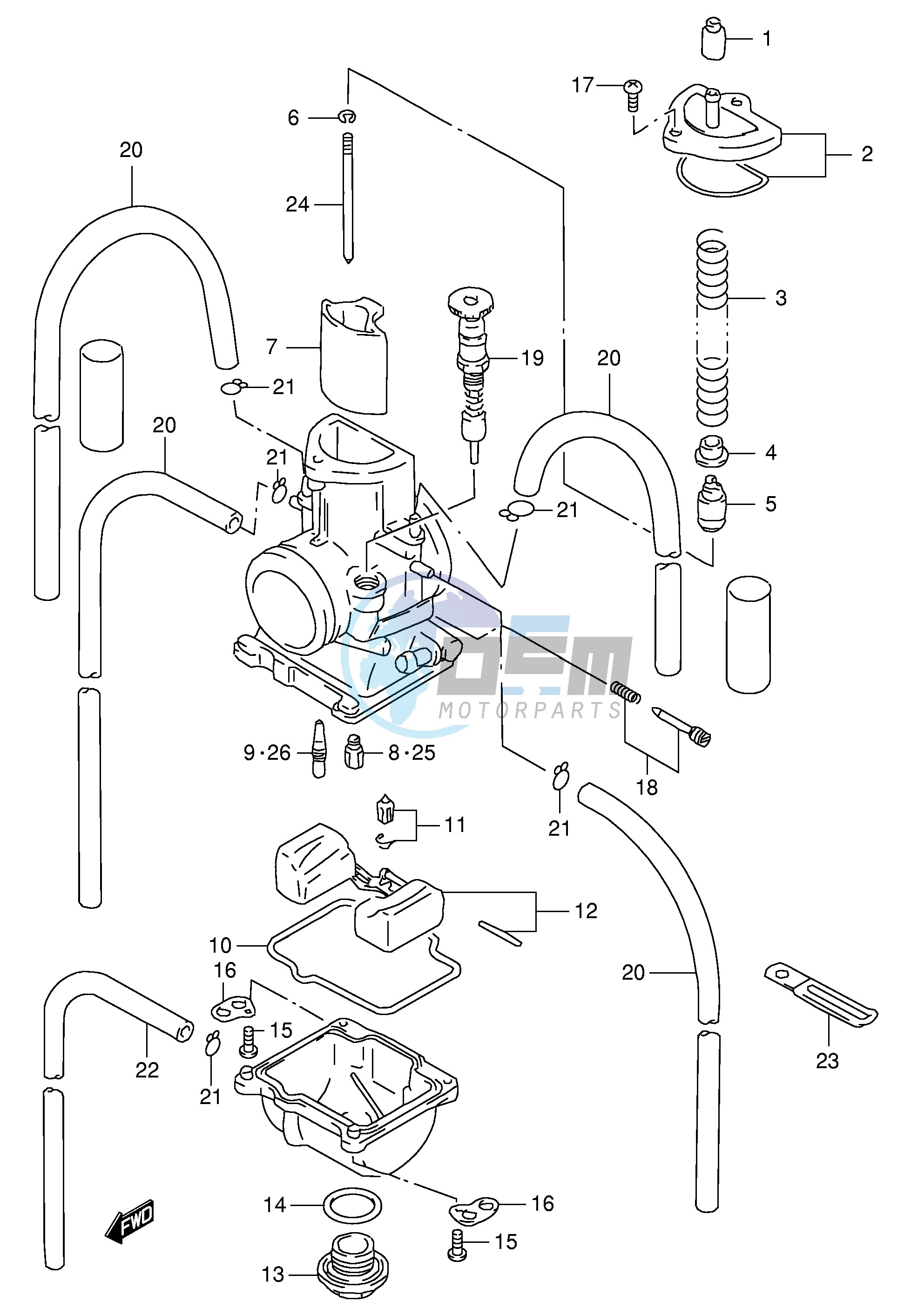 CARBURETOR (MODEL W)