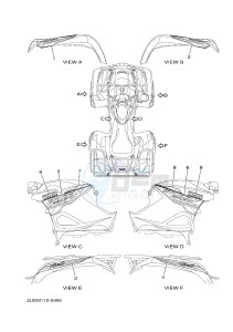 YFM700FWAD YFM70GPSH GRIZZLY 700 EPS SPECIAL EDITION (B1A4) drawing GRAPHICS