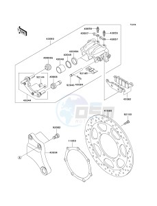 VN 2000 E [VULCAN 2000 CLASSIC] (6F-7F) E7F drawing REAR BRAKE