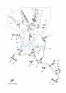 YFM700FWAD GRIZZLY 700 EPS (BLTE) drawing FRONT MASTER CYLINDER