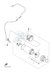 YZ250FX (B297 B298 B299 B299 B29A) drawing STARTING MOTOR