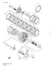 GSF-1250 BANDIT EU drawing CLUTCH