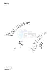 VL800C INTRUDER EU drawing FRAME BRACE