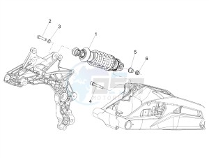 SHIVER 900 E4 ABS NAVI (EMEA) drawing Shock absorber