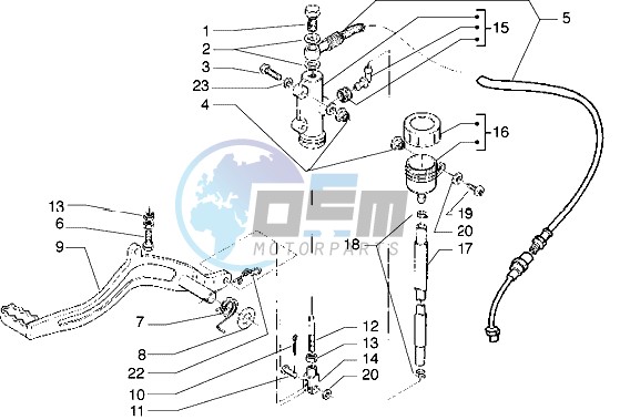 Pedal - Master cylinder