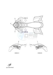 YFM700R YFM70RSBG RAPTOR 700R (2LS7) drawing GRAPHICS