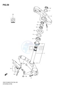 GSX-R1000 (E3-E28) drawing STEERING STEM