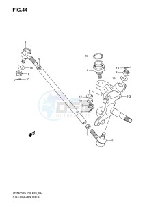 LT-Z400 (E28-E33) drawing STEERING KNUCKLE