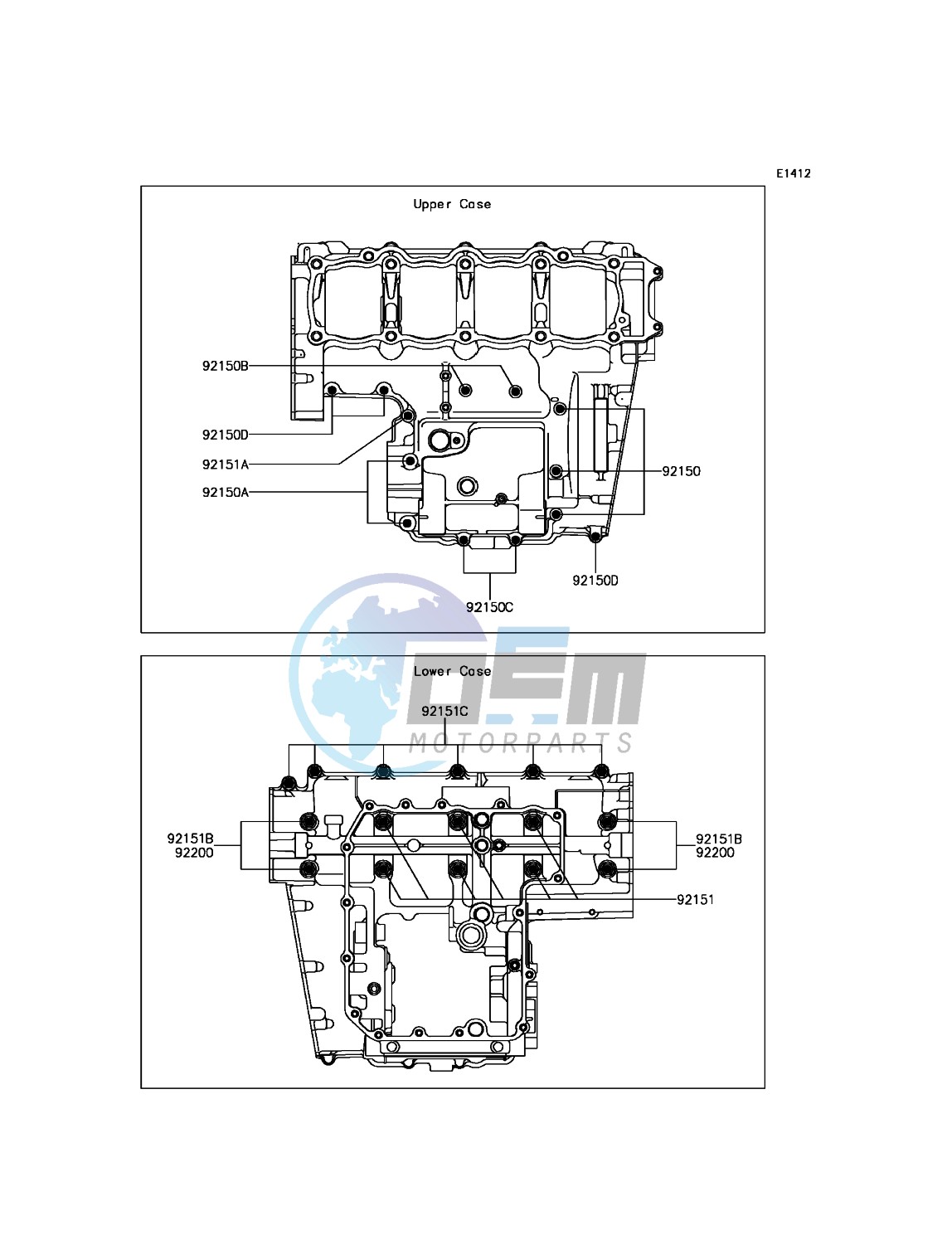 Crankcase Bolt Pattern