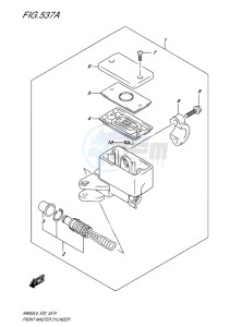 AN650Z ABS BURGMAN EXECUTIVE EU-UK drawing FRONT MASTER CYLINDER