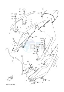 YP400RA X-MAX 400 ABS (BL11 BL11 BL11 BL11) drawing SIDE COVER