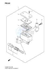 DL 650 V-STROM EU-UK drawing FRONT MASTER CYLINDER