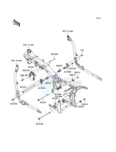 VN2000 CLASSIC VN2000H8F GB XX (EU ME A(FRICA) drawing Engine Mount