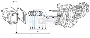 X8 200 drawing Cylinder-piston-wrist pin assy