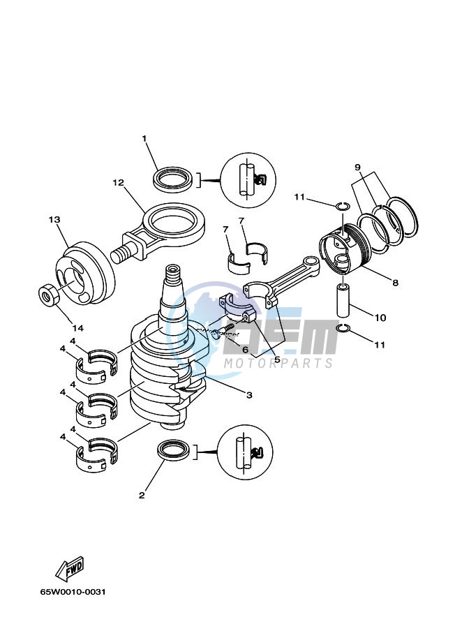 CRANKSHAFT--PISTON