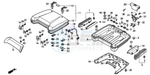 GL1500SE GOLDWING SE drawing TRUNK BOX (G)