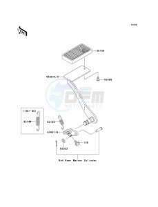 VN 1500 G [VULCAN 1500 NOMAD] (G1-G3) [VULCAN 1500 NOMAD] drawing BRAKE PEDAL_TORQUE LINK