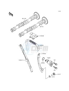 ZX 600 F [NINJA ZX-6R] (F1-F3) [NINJA ZX-6R] drawing CAMSHAFT-- S- -_TENSIONER