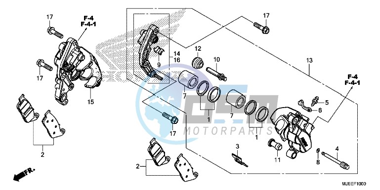 FRONT BRAKE CALIPER