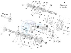 RSV4 1000 RR (APAC) (AUS, CP, NZ) drawing Gear box - Gear assembly