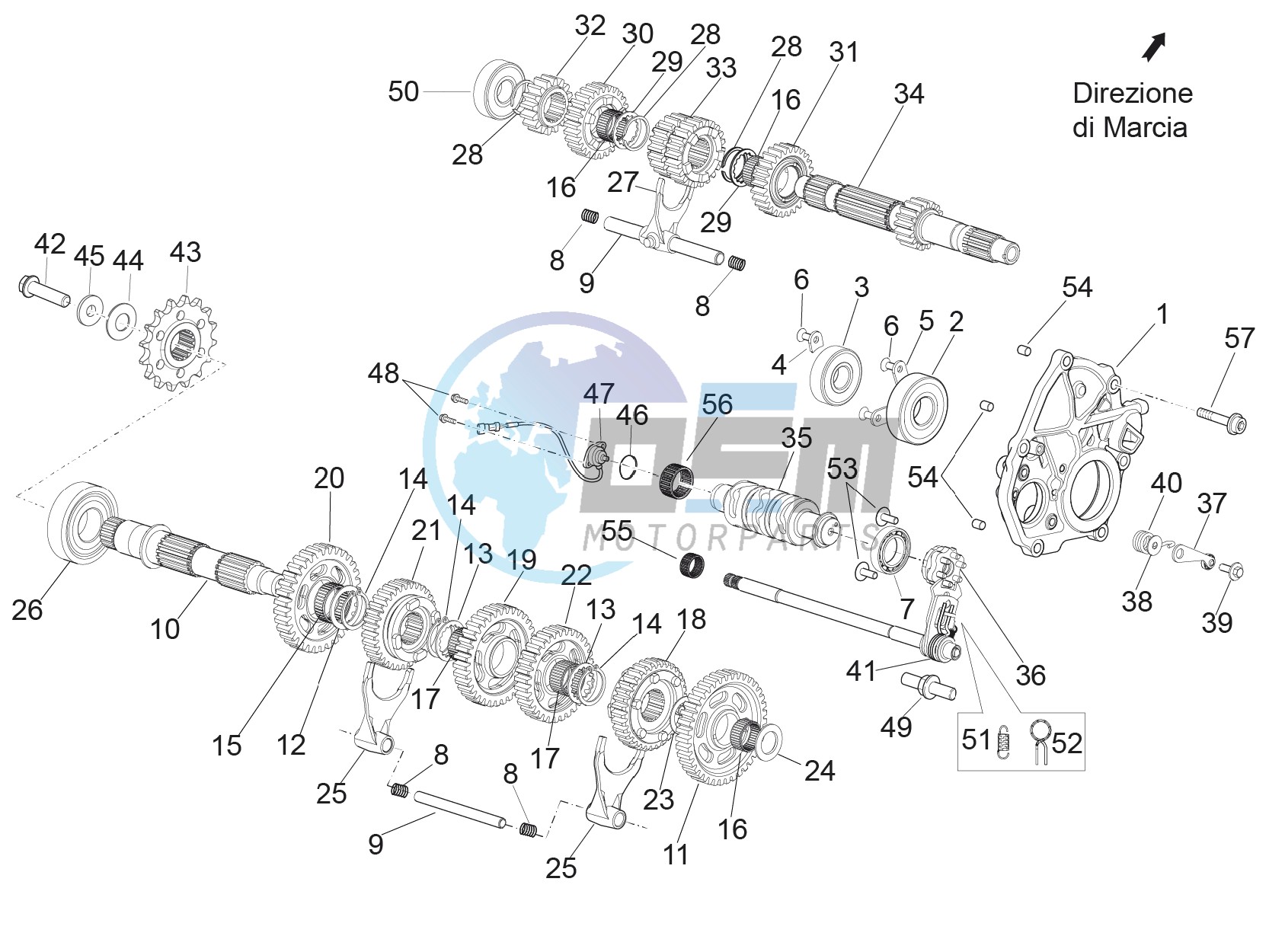 Gear box - Gear assembly