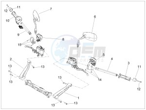 MGX 21 FLYING FORTRESS 1380 EMEA drawing Handlebar - Controls