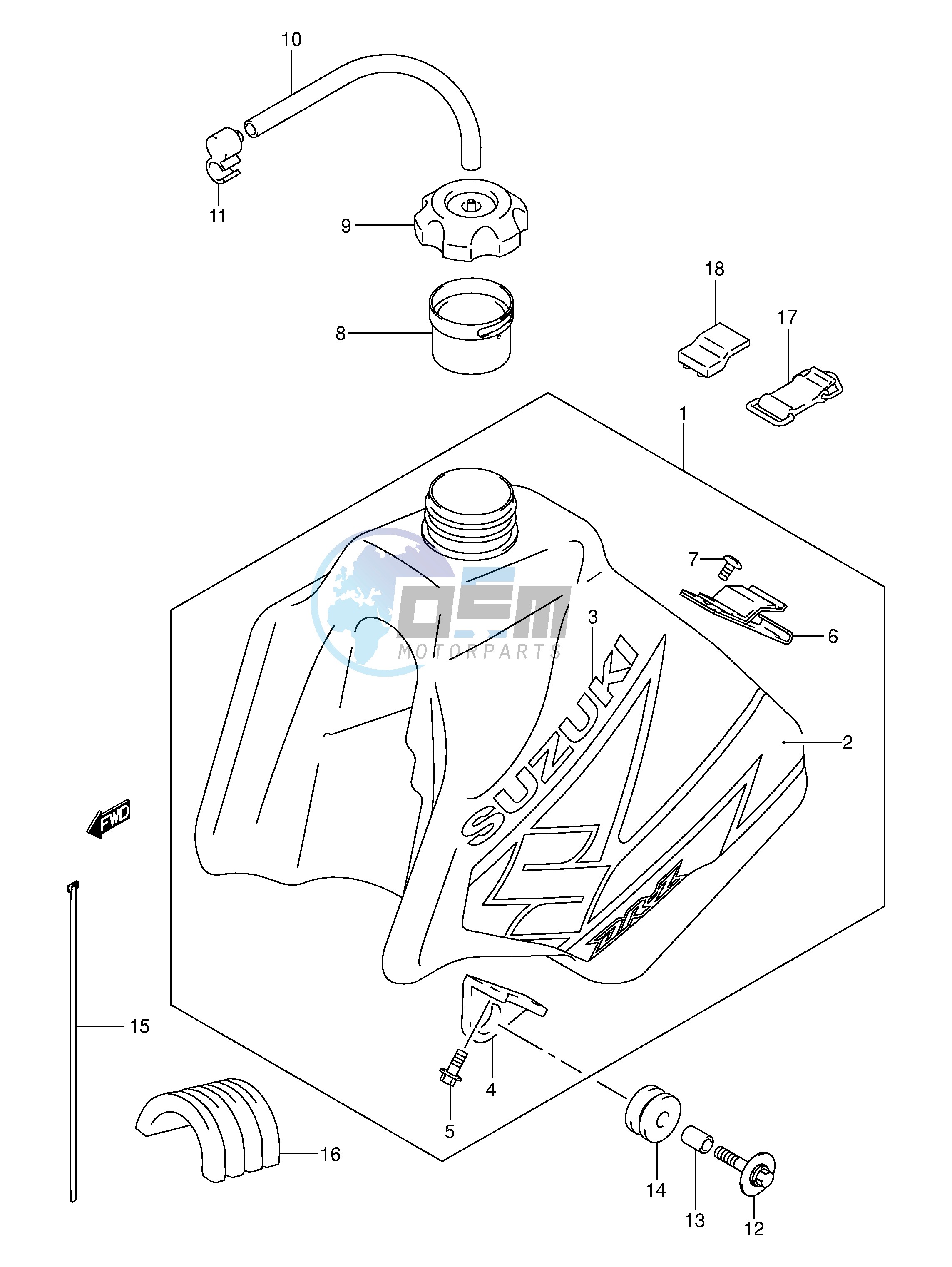 FUEL TANK (MODEL K3)