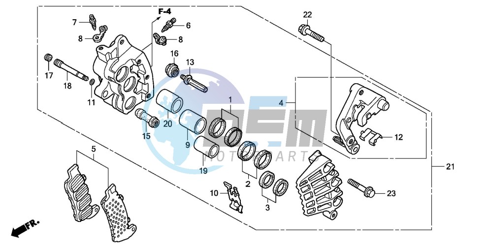 R. FRONT BRAKE CALIPER