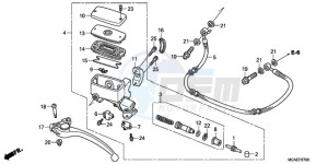 GL18009 BR / AB - (BR / AB) drawing CLUTCH MASTER CYLINDER