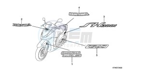 SH300AR9 France - (F / ABS CMF SPC TBX) drawing MARK