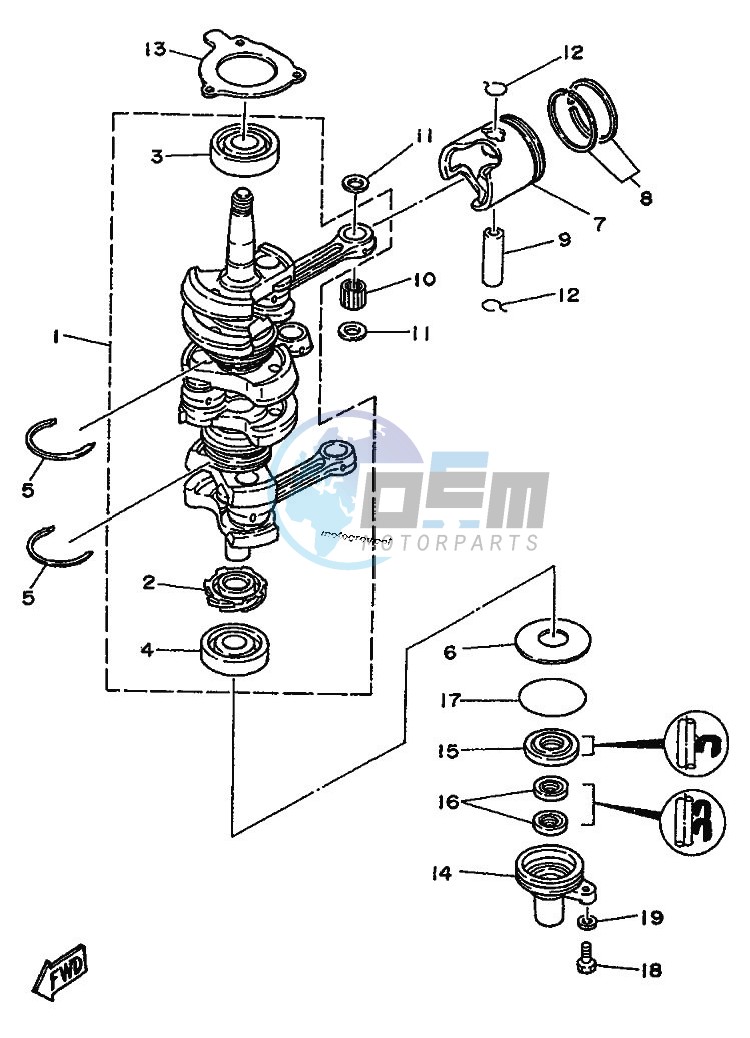 CRANKSHAFT--PISTON