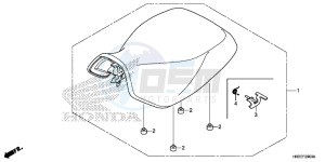 TRX420FA1F TRX420 Europe Direct - (ED) drawing SEAT