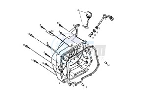 DXR QUAD - 250 cc drawing CLUTCH COVER