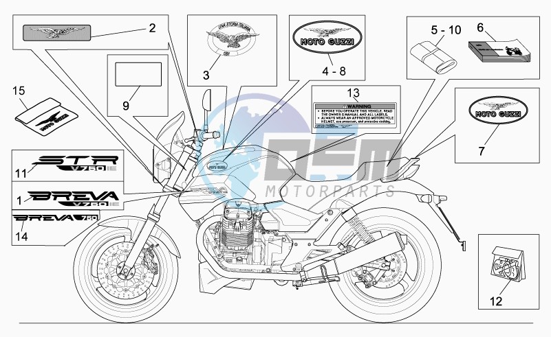 Decal and plate set