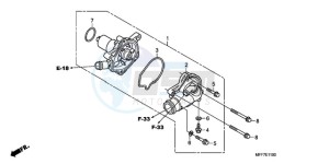 XL700VA9 Europe Direct - (ED / ABS SPC) drawing WATER PUMP