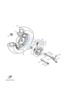 XC100E (1RS2) drawing REAR WHEEL