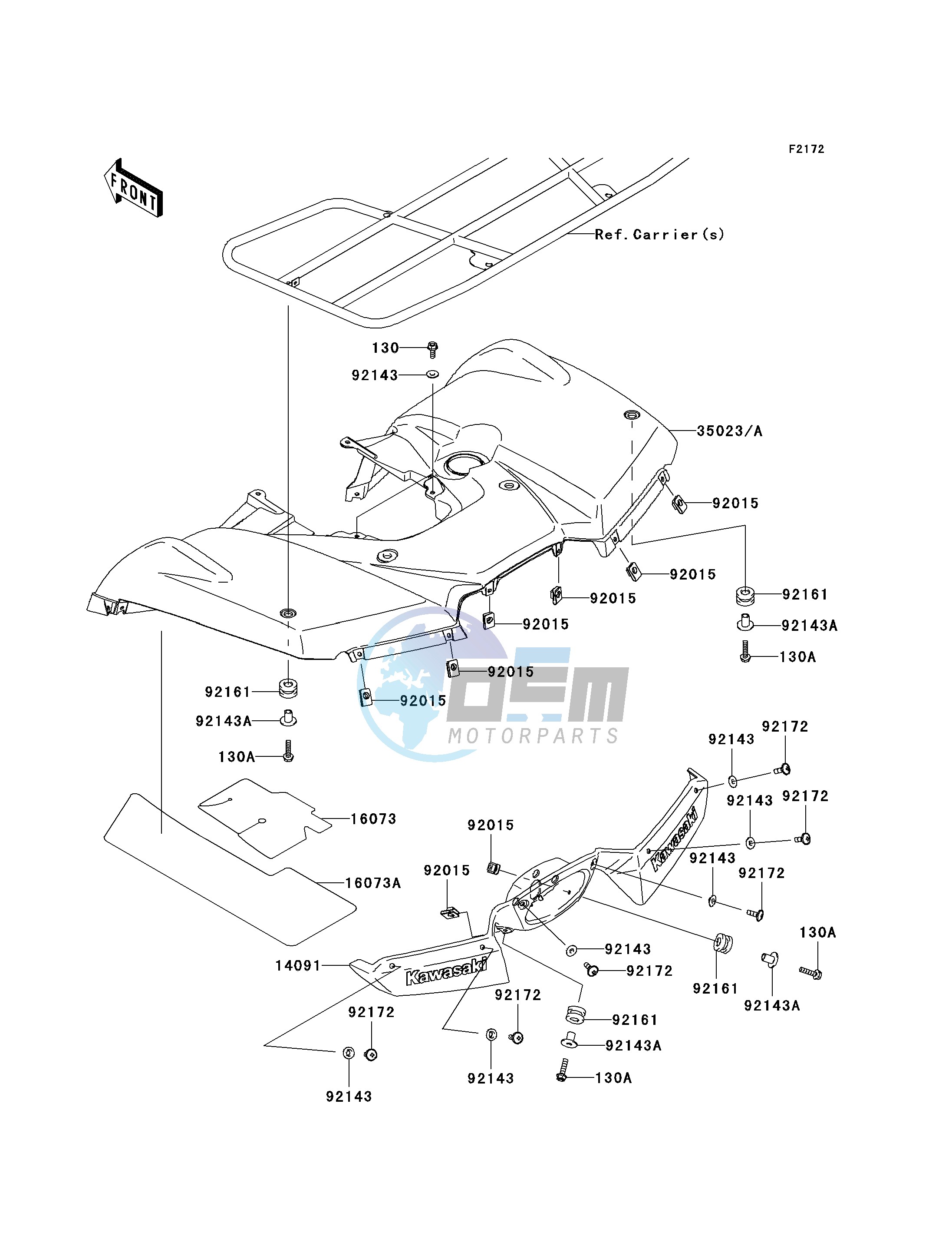 REAR FENDER-- S- -