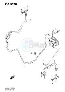 UH200 ABS BURGMAN EU drawing REAR BRAKE HOSE