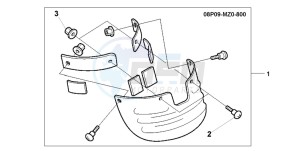 GL1500C F6C drawing RR,MUDGUARD EXTENSIO