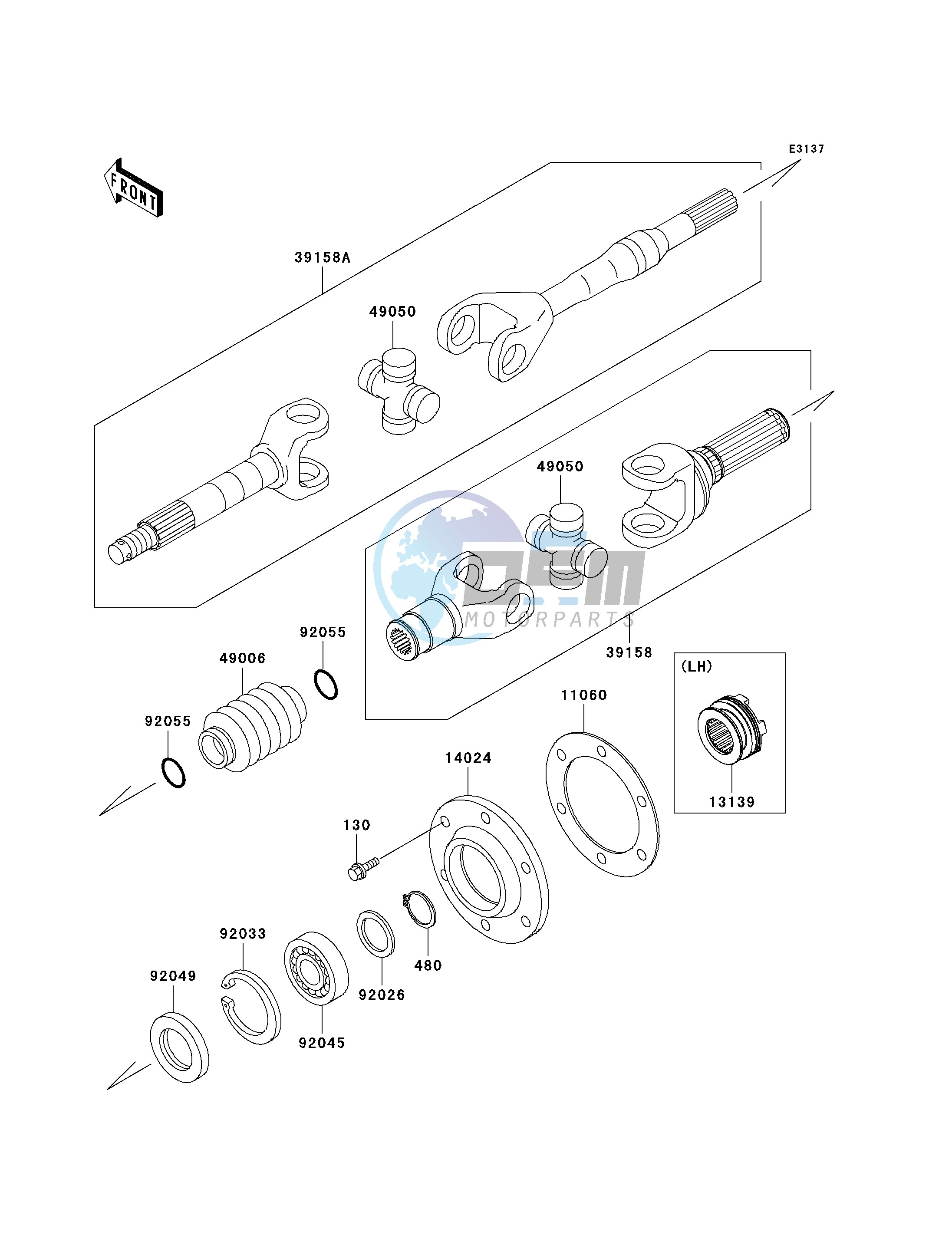 DRIVE SHAFT-REAR