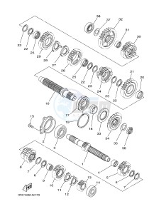 MT09 900 (1RCA 1RCB) drawing TRANSMISSION