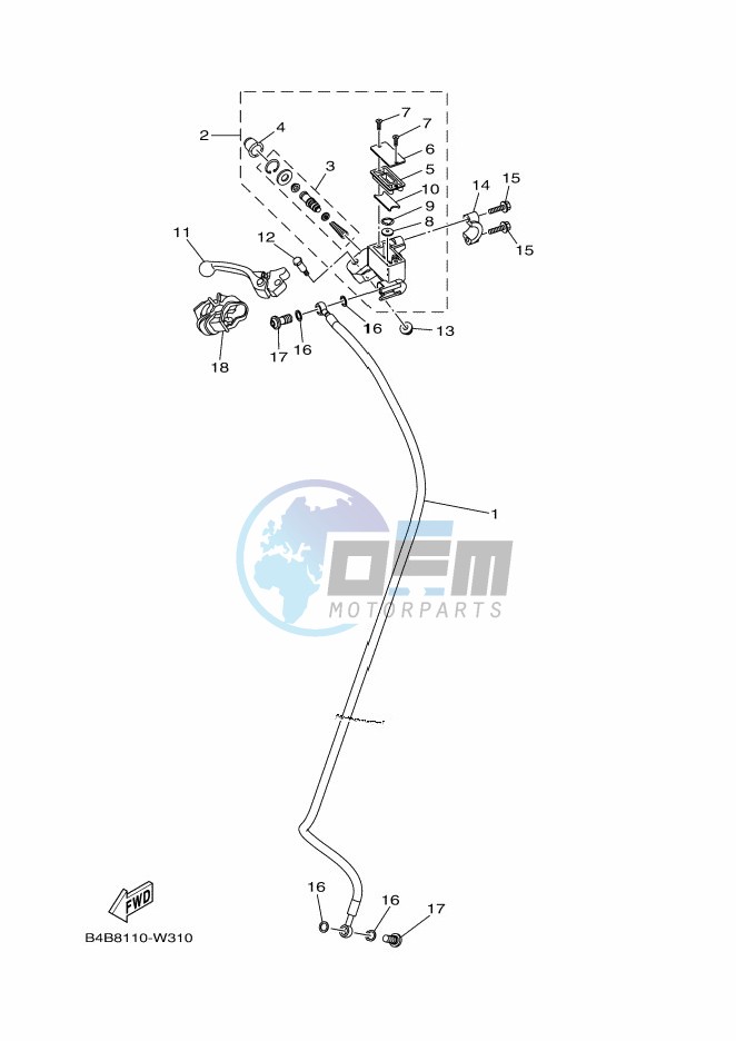 FRONT MASTER CYLINDER