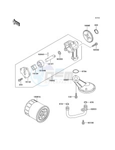 KLE500 KLE500-B1P GB XX (EU ME A(FRICA) drawing Oil Pump