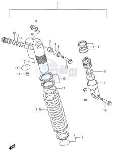 RM125 (E2) drawing SHOCK ABSORBER (MODEL W)