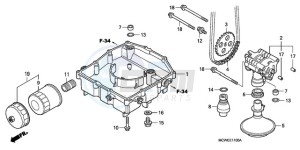 VFR8009 UK - (E / MME) drawing OIL PUMP