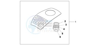 XL1000VA9 Ireland - (EK / ABS) drawing TANK PROTECTION COVER