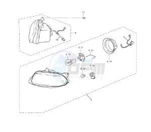 TZR 50 drawing HEADLIGHT