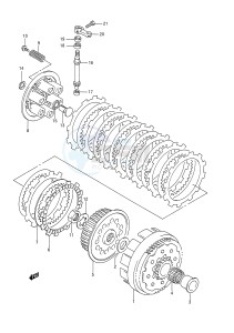 RM250 (E28) drawing CLUTCH (MODEL N)